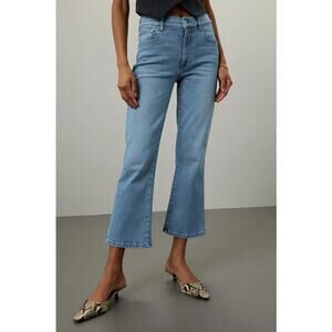 LE JEAN Women's Bella Crop Flare Jeans Size 25